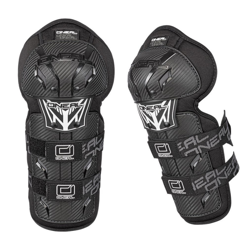 ONEAL PRO III CARBON LOOK KNEE GUARD BLACK