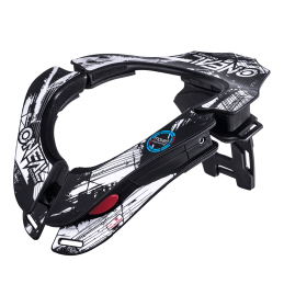 O'NEAL TRON NECKBRACE SHOCKER BLACK/WHITE